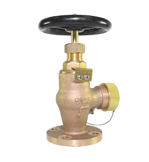 JIS Fire Hose Valve (Bronze Angle Type) 5K/10K