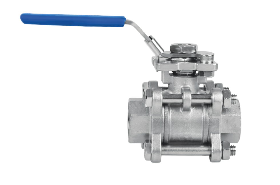 Ball Valve (3 Pcs Body-Stainless Steel-Threaded)